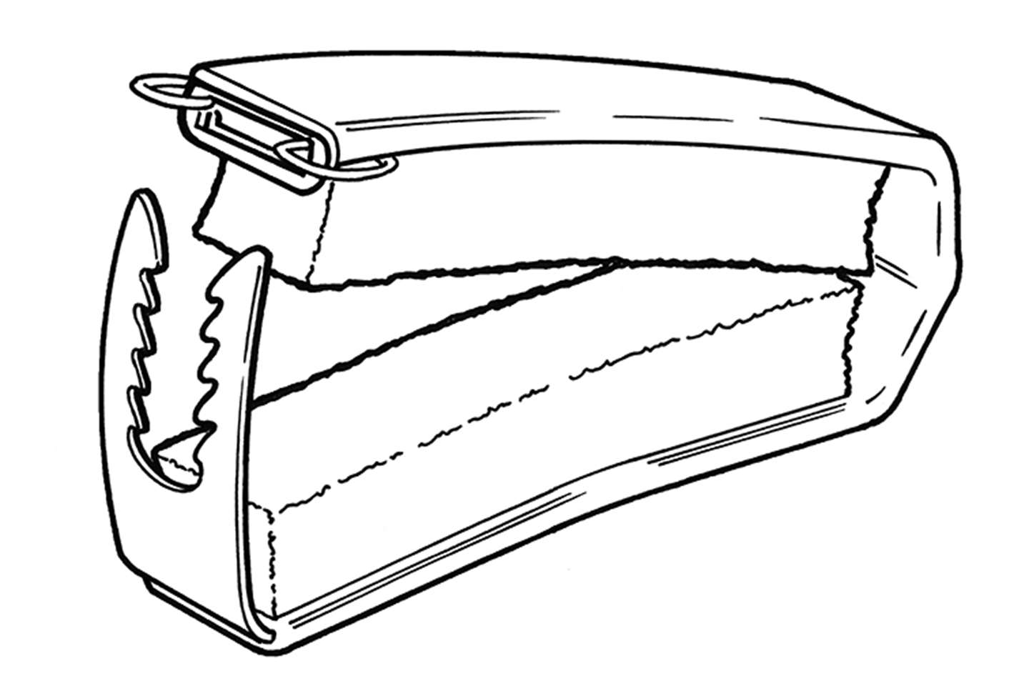 Penile clamp - line diagram